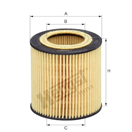 Hengst Oil Filter, E61Hd215 E61HD215